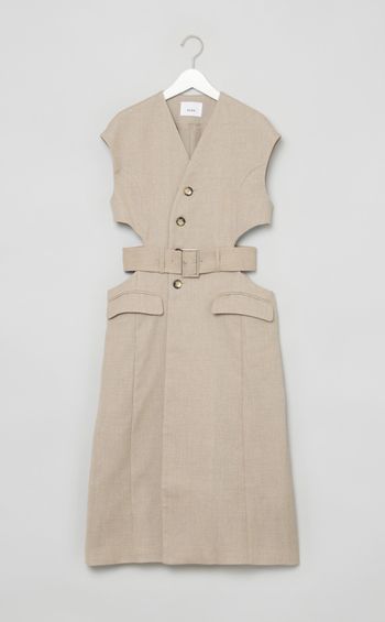 サークルカッティングロングジレ