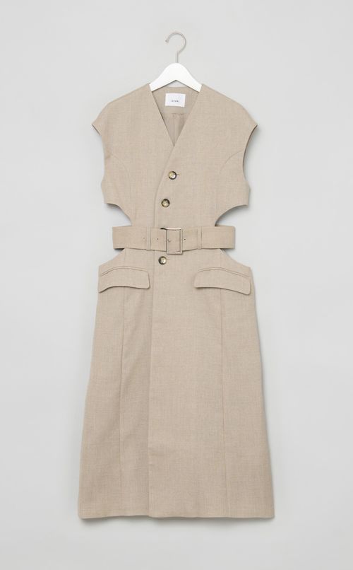 サークルカッティングロングジレ