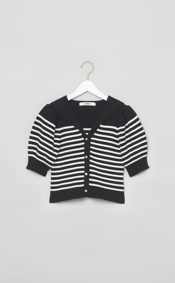 セーラーカラーニットプルオーバー