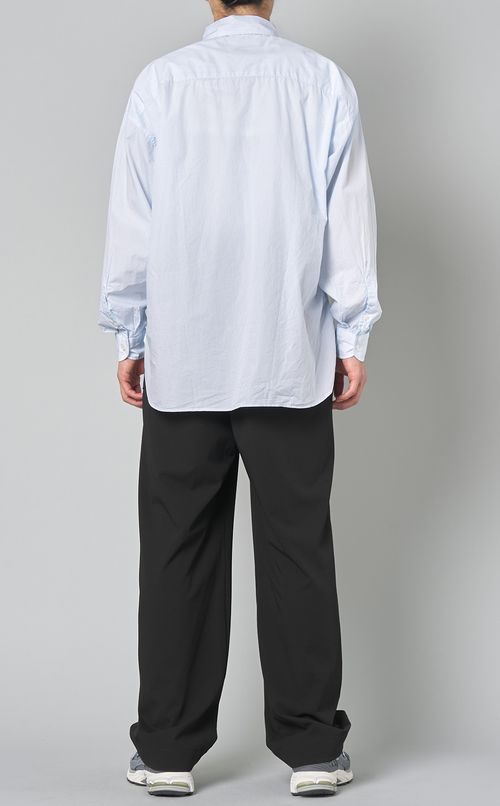 ストライプタブカラーシャツ