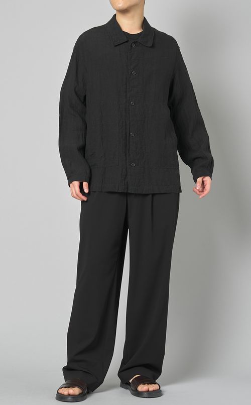 ギャバワイドワンタックパンツ