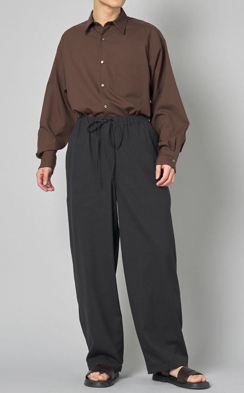 サマーウールコクーンワイドパンツ