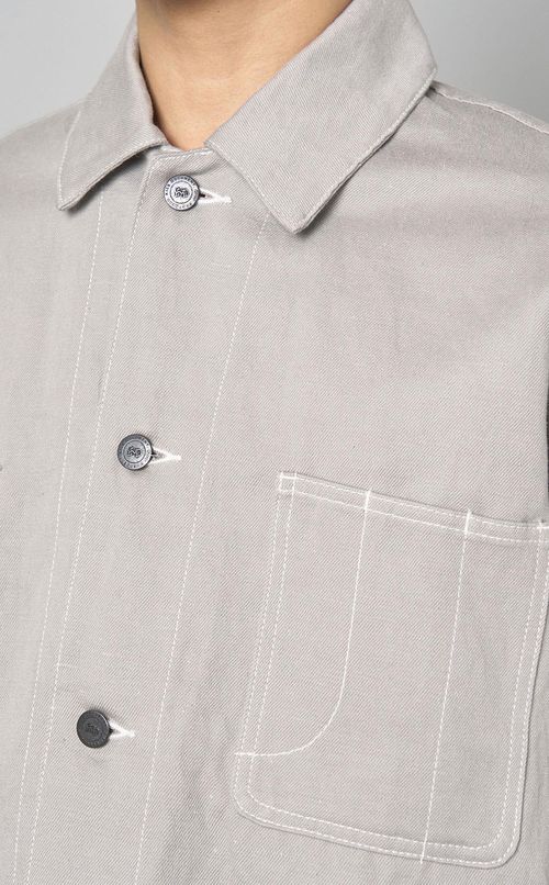 コットンリネンツイルカバーオール