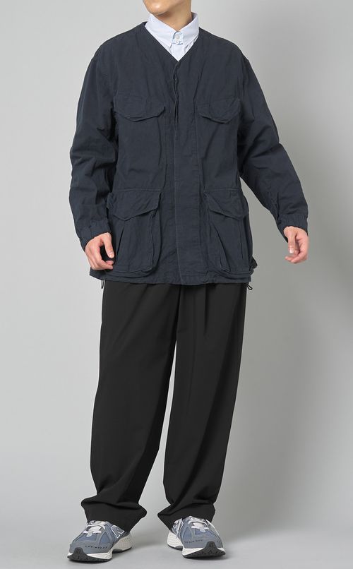 ノーカラーファティーグジャケット