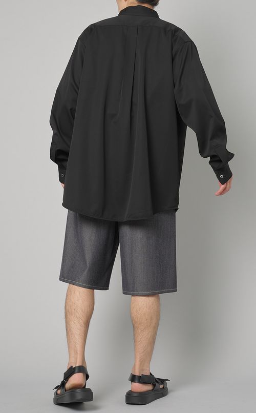 ウールギャバオーバーサイズシャツ