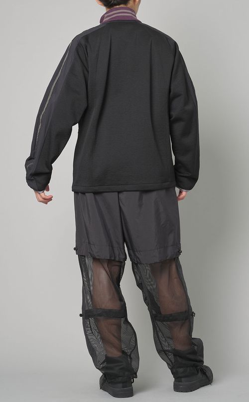 ニットテクスチャージップブルゾン