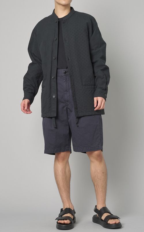 ジャカードスタンドカラージャケット