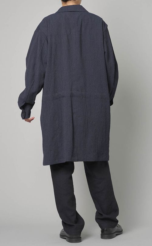 ウールステンカラーライトコート