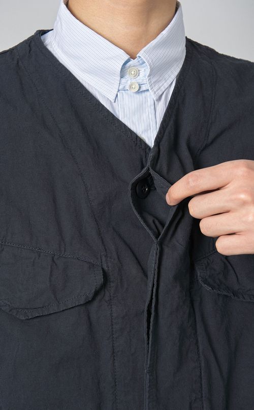 ノーカラーファティーグジャケット