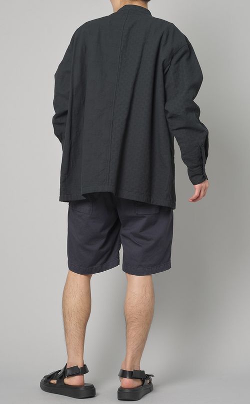 ジャカードスタンドカラージャケット