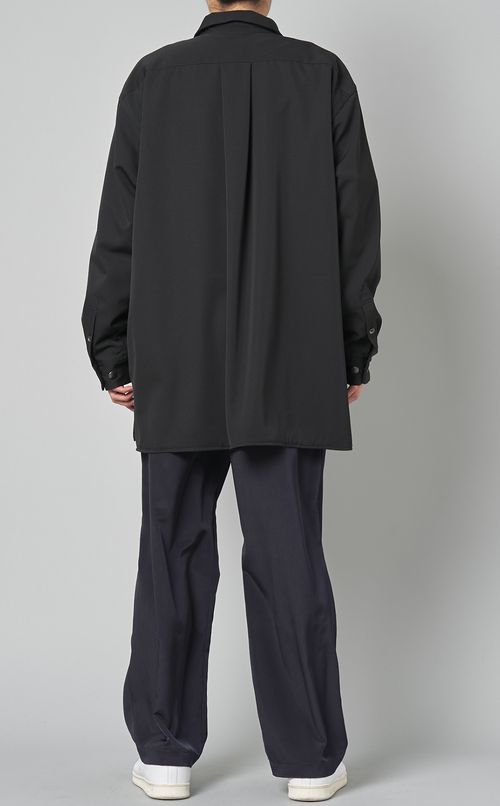 ウールギャバジンシャツジャケット