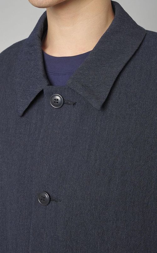 ウールステンカラーライトコート