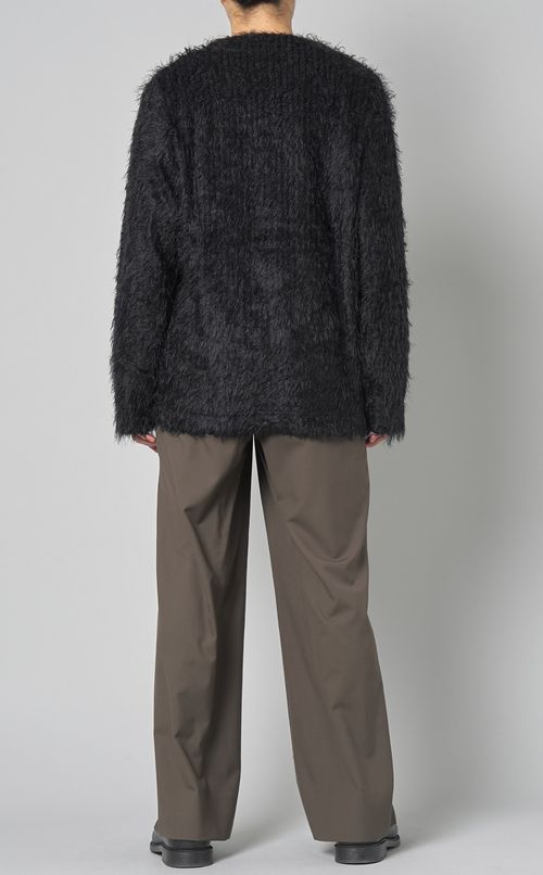 モヘアカーディガン