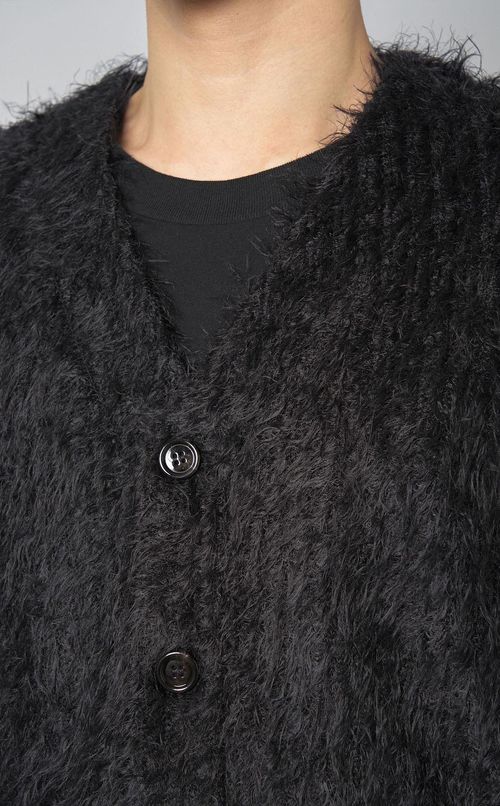 モヘアカーディガン