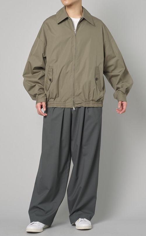 サマーウールプリーツイージーパンツ