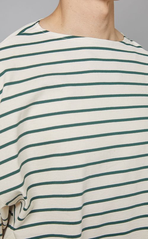 ボーダーバスクシャツ