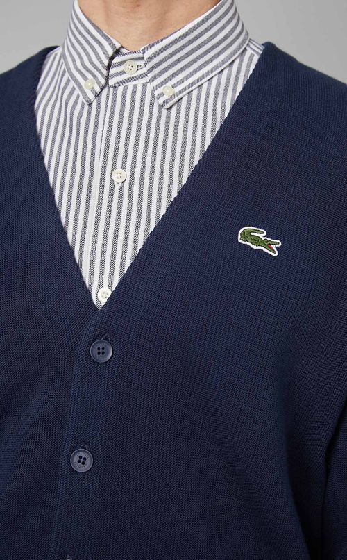 ワンポイントロゴカーディガン