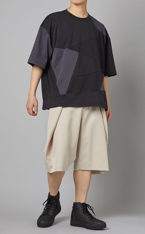 パネルパッチワークTシャツ