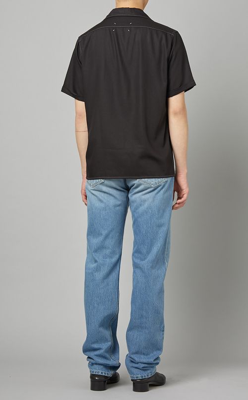 ステッチオープンカラーシャツ