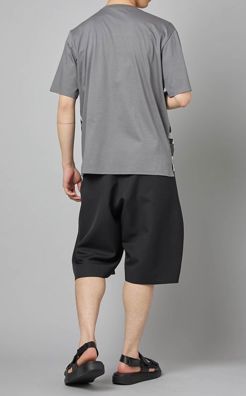 パッチワークプリントブロードTシャツ