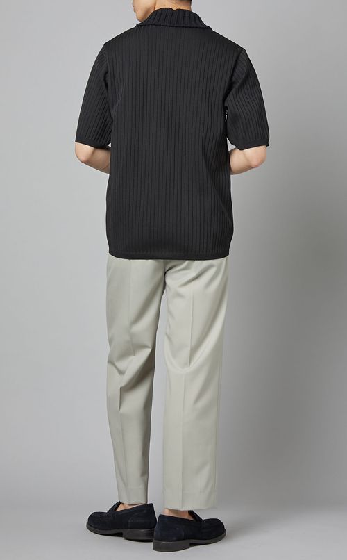 ワイドリブビッグポロシャツ