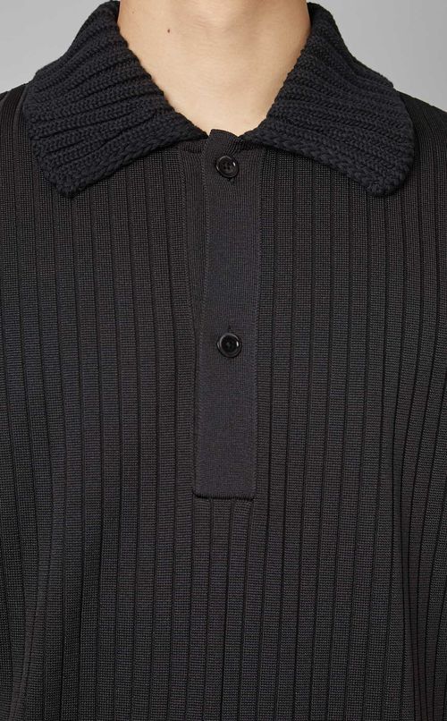 ワイドリブビッグポロシャツ