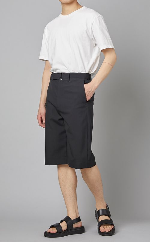 ウールベルテッドショーツ