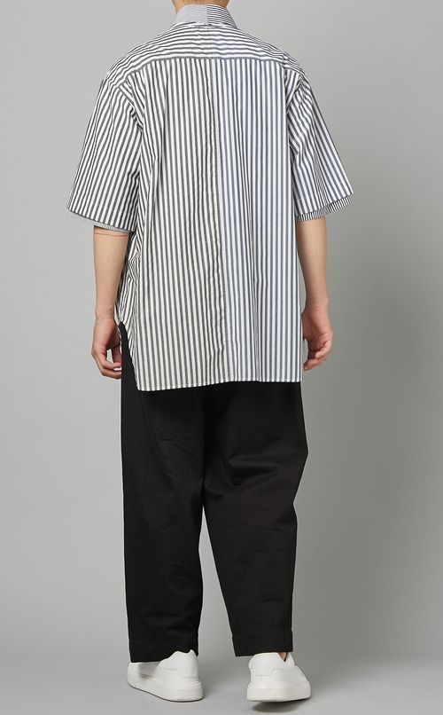 ドッキングストライプシャツ