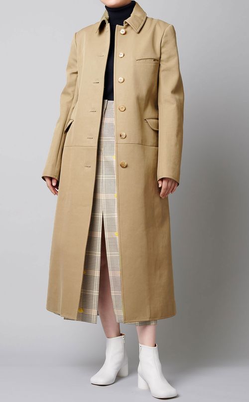 ケープ付コート