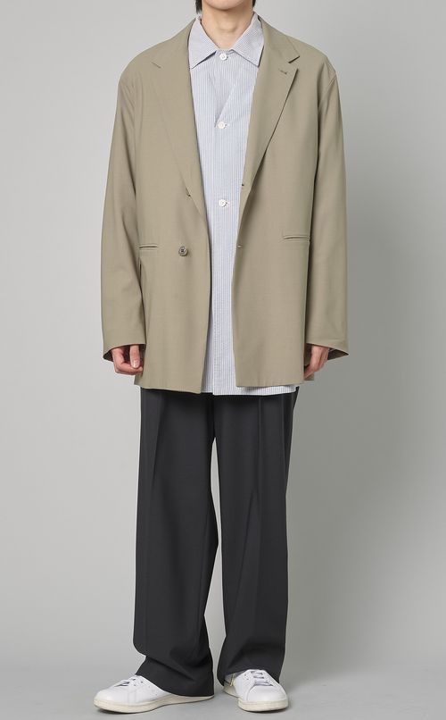 ウールトロ1タックパンツ