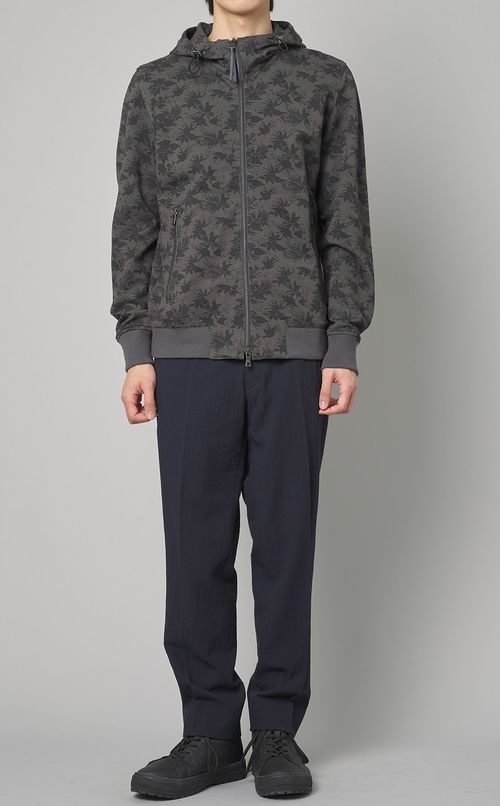 リーフプリントパーカー