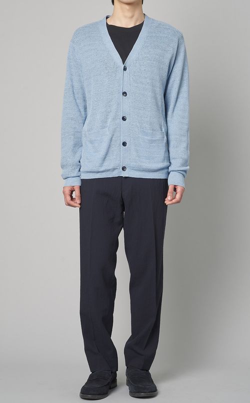 リネンケーブルカーディガン