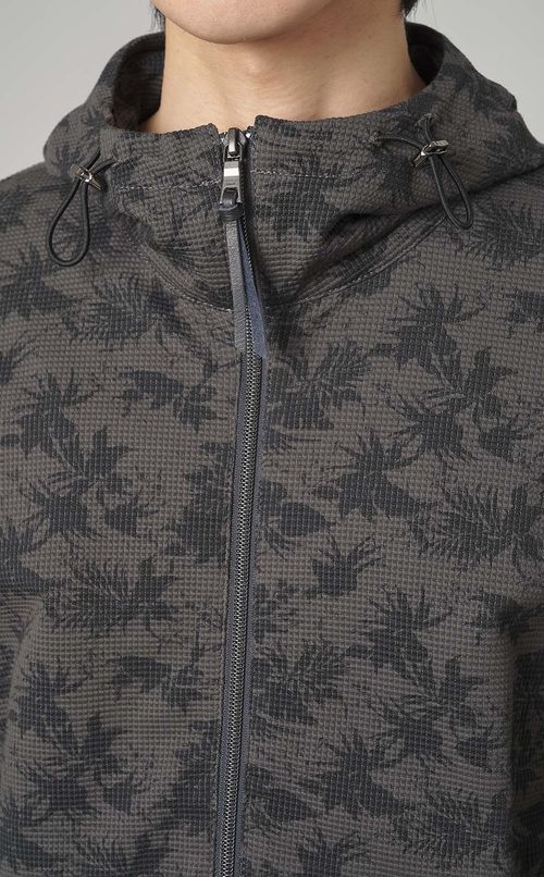 リーフプリントパーカー