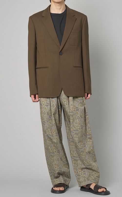 コットンペイズリーギャザーパンツ