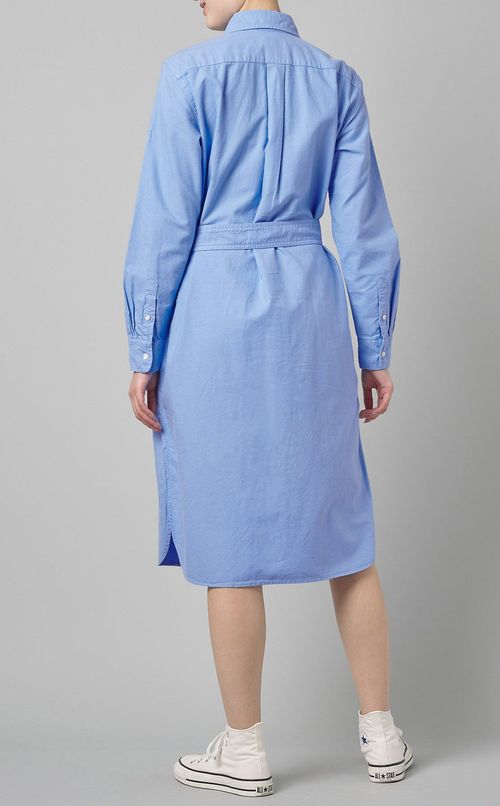 コットンフロントボタンワンピース