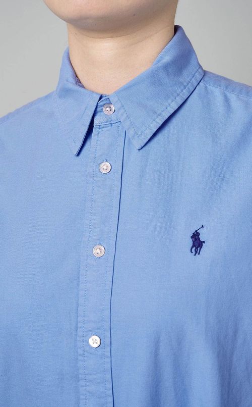 コットンフロントボタンワンピース