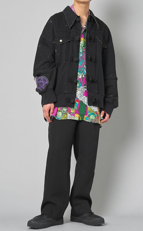 ブッダプリントハワイアンシャツ