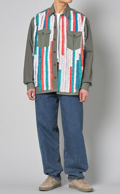 フリルミリタリーシャツ