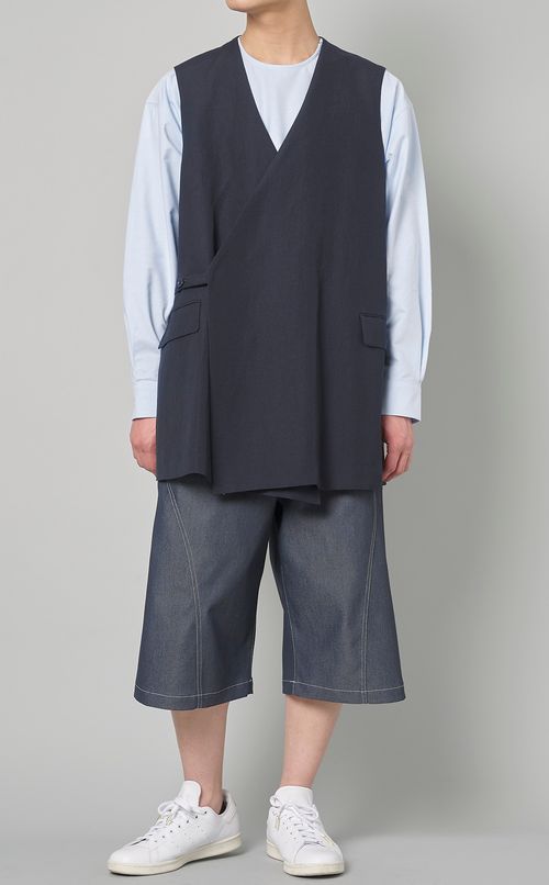 テックデニムハーフパンツ