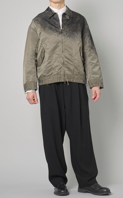 ペイントナイロンブルゾン