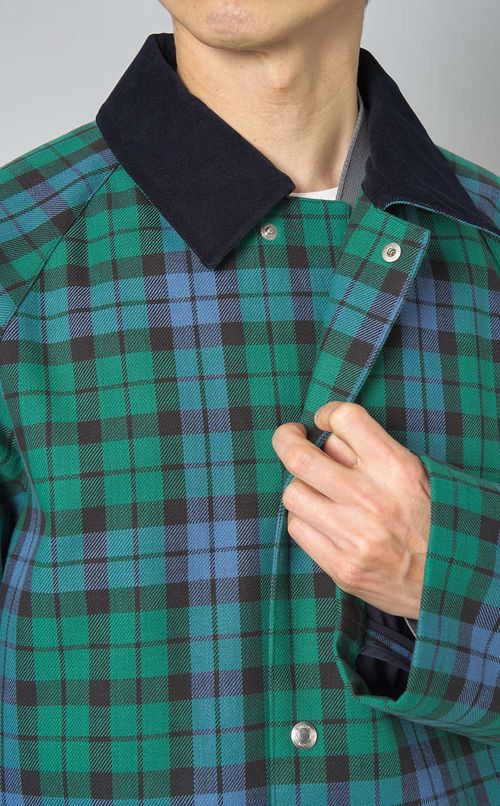 タータンチェックハンティングコート