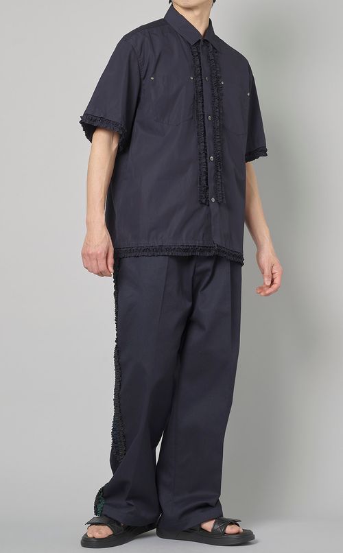 フリルショートスリーブシャツ