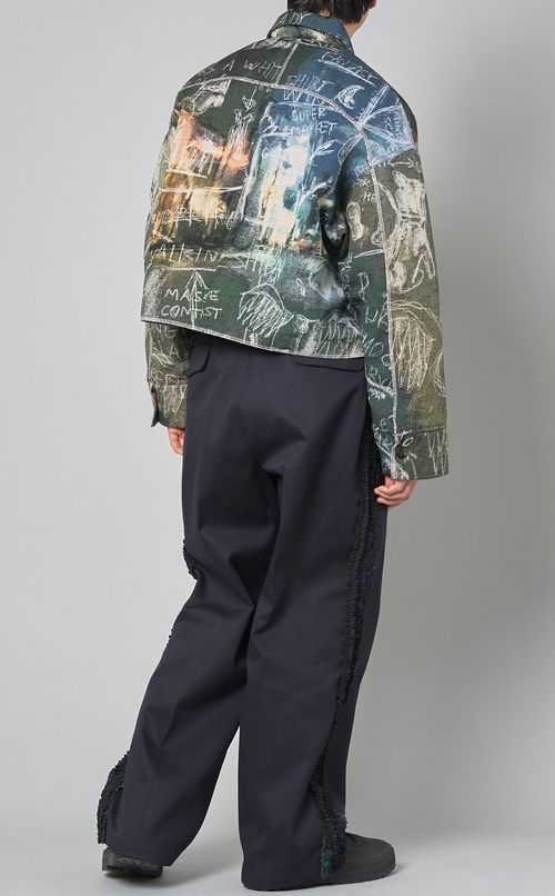 グラフィックゴブランジップジャケット