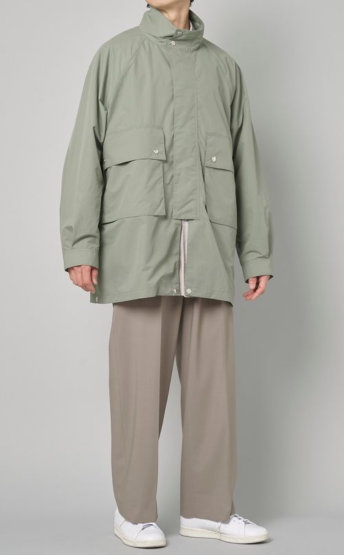 タフタ2wayスタンドカラーコート