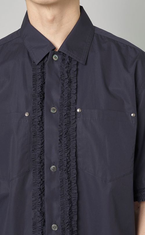 フリルショートスリーブシャツ