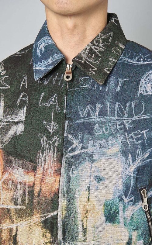 グラフィックゴブランジップジャケット