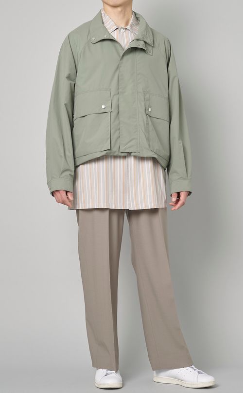 タフタ2wayスタンドカラーコート