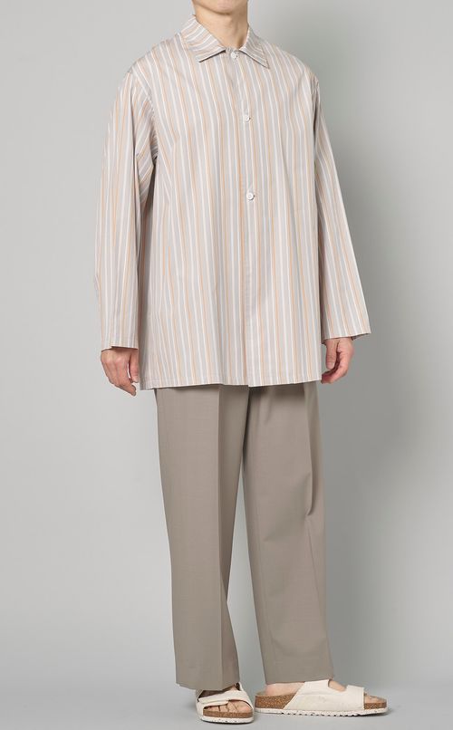 ストライプシャツジャケット