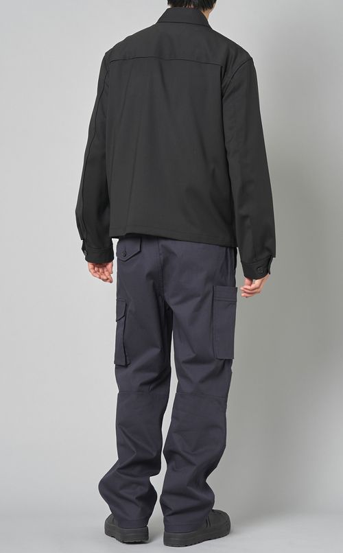 ギャバジンジップシャツブルゾン