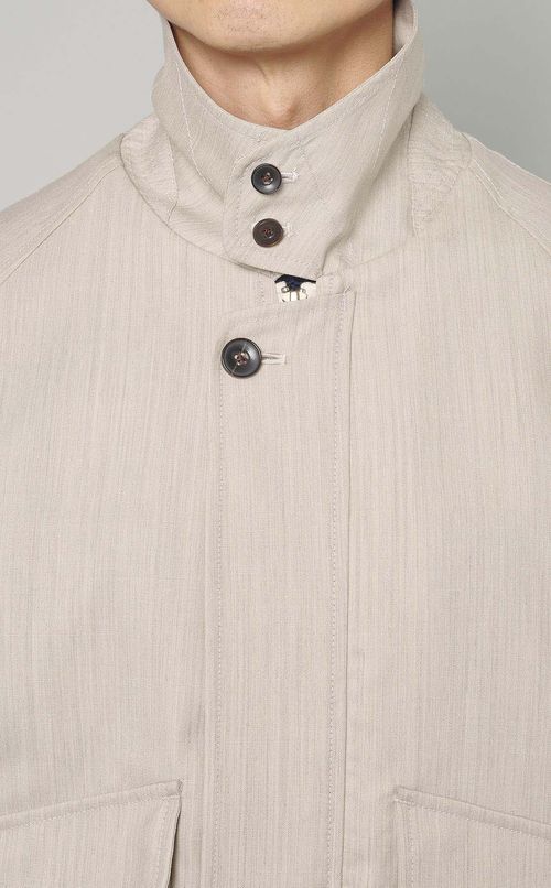 メランジウールショートブルゾン